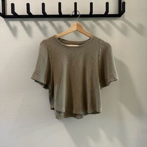 Madewell Green Crop Relaxed T-Shirt